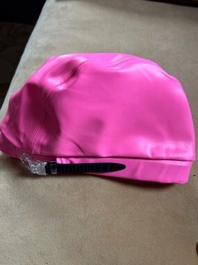 Bright Hot Pink Silicone Swim Cap